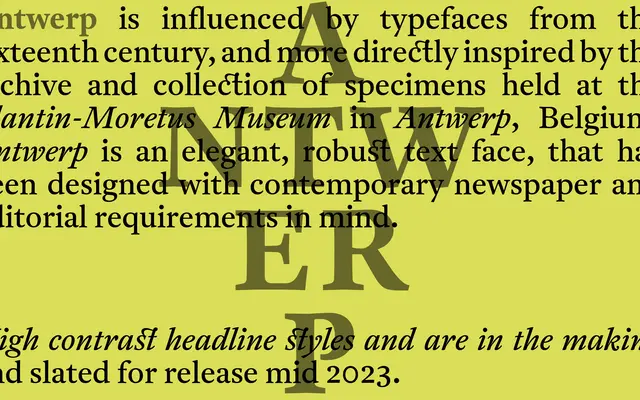Antwerp specimen from A2-Type
