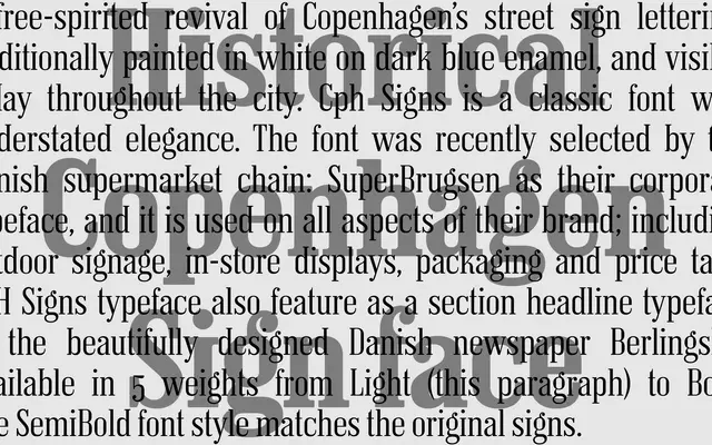 CPH Signs specimen from A2-Type