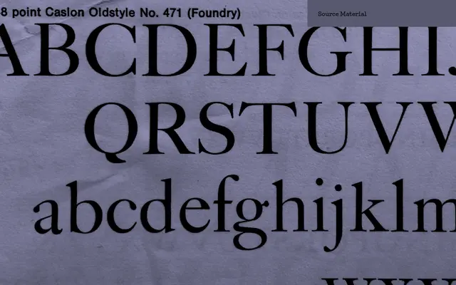 English 1766 specimen from A2-Type
