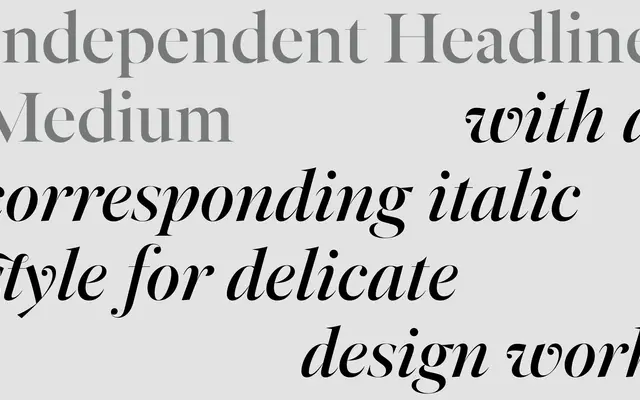 Independent Headline specimen from A2-Type