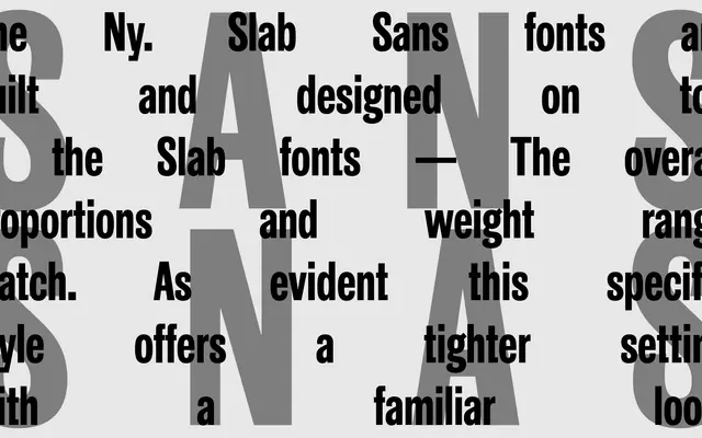 Ny. Slab Sans specimen from A2-Type