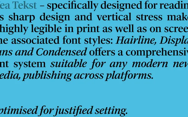 WEA Text specimen from A2-Type