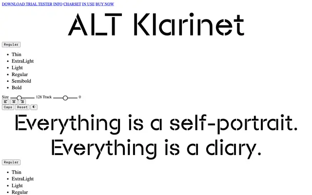 ALT Klarinet specimen from ALT.tf