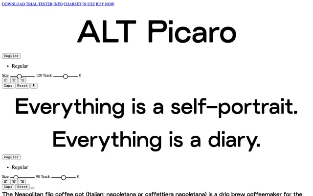 ALT Picaro specimen from ALT.tf