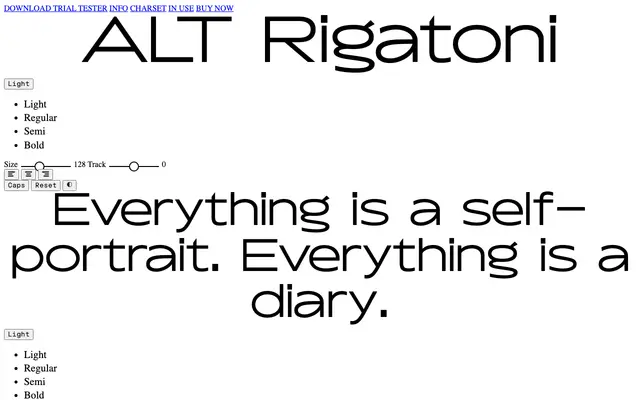 ALT Rigatoni specimen from ALT.tf