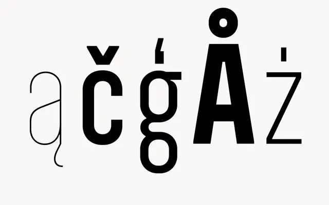 Abridge specimen from atipo foundry