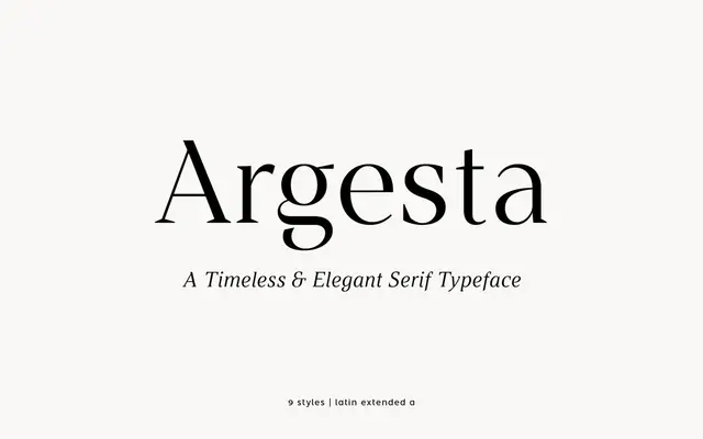 Argesta specimen from atipo foundry