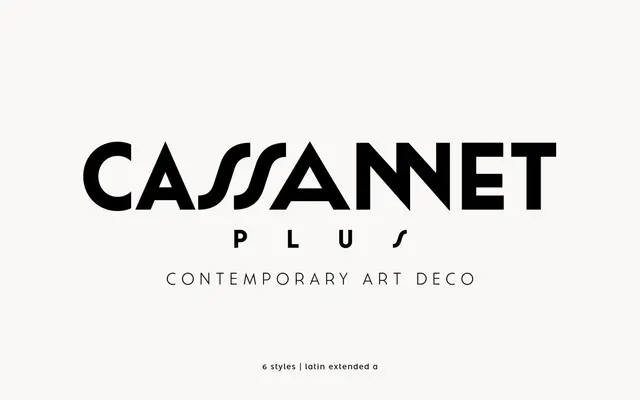 Cassannet Plus specimen from atipo foundry