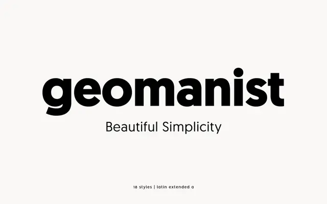Geomanist specimen from atipo foundry