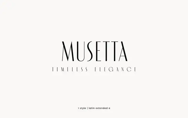 Musetta specimen from atipo foundry