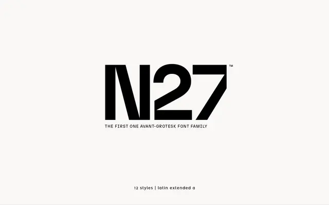 N27 specimen from atipo foundry