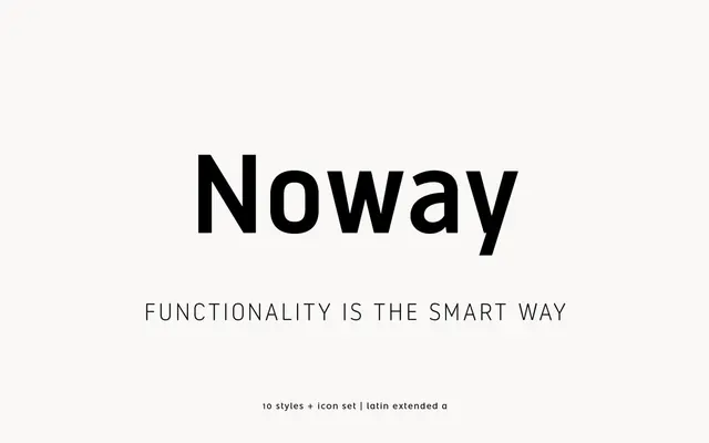 Noway specimen from atipo foundry