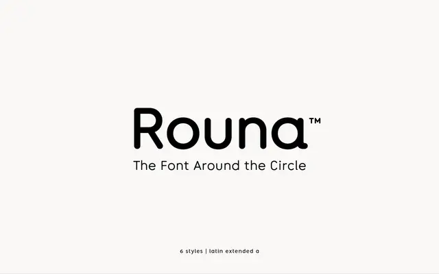 Rouna specimen from atipo foundry