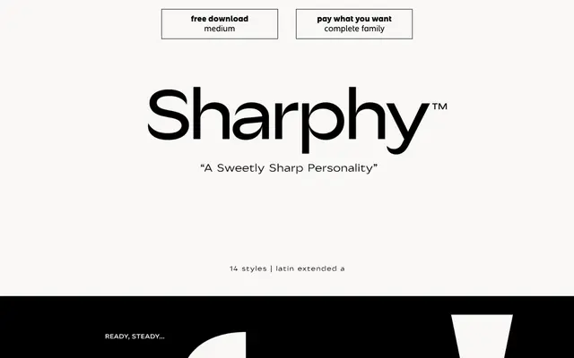 Sharphy specimen from atipo foundry