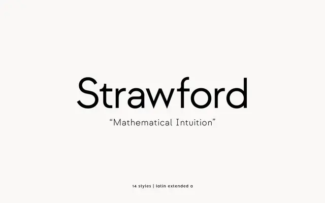 Strawford specimen from atipo foundry