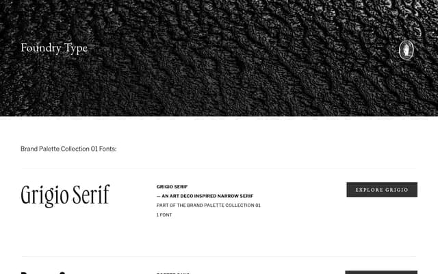 Brand Palette Collection 01 specimen from Badson Type