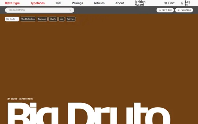 Big Druto specimen from Blaze Type