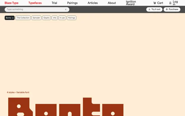 Bonto specimen from Blaze Type