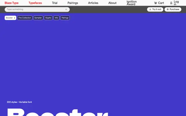 Booster specimen from Blaze Type