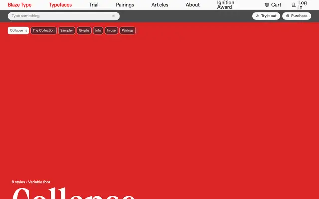 Collapse specimen from Blaze Type