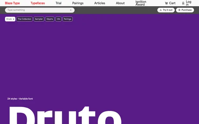 Druto specimen from Blaze Type