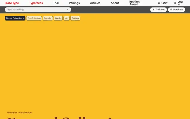 Eternal Collection specimen from Blaze Type