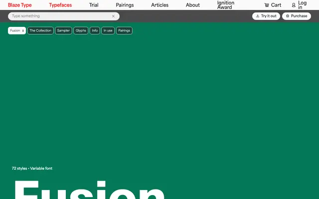 Fusion specimen from Blaze Type