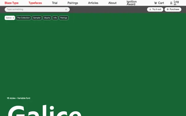 Galice specimen from Blaze Type