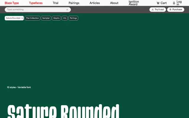 Sature Rounded specimen from Blaze Type
