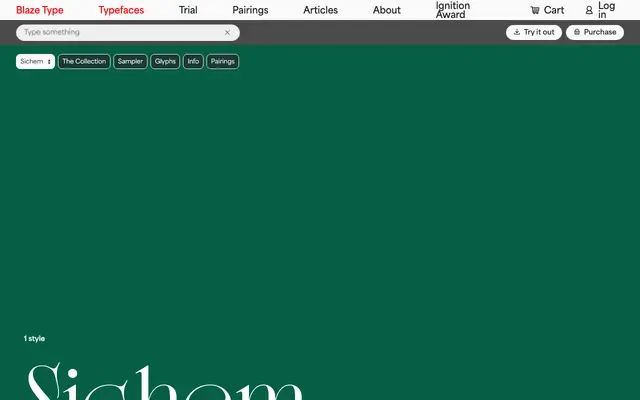 Sichem specimen from Blaze Type