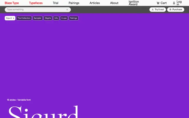 Sigurd specimen from Blaze Type