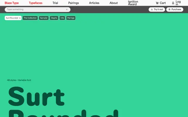 Surt Rounded specimen from Blaze Type
