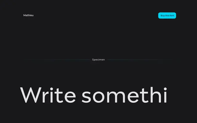 Mathieu specimen from Capitalics