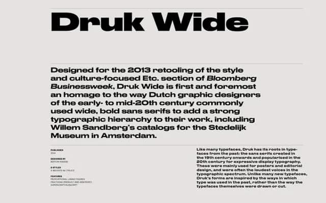 Druk Collection specimen from Commercial Type