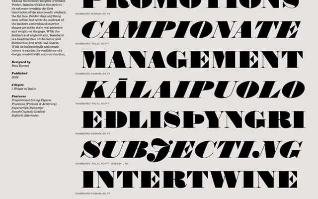 Isambard specimen from Commercial Type