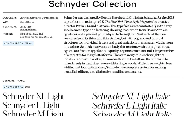 Schnyder specimen from Commercial Type