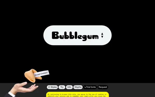 ABC Bubblegum specimen from Dinamo Typefaces
