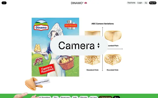 ABC Camera specimen from Dinamo Typefaces