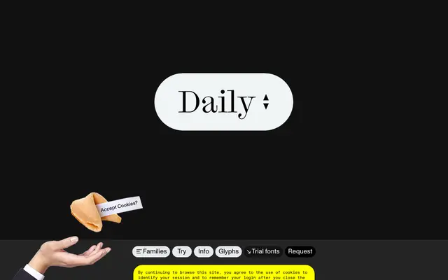 ABC Daily specimen from Dinamo Typefaces