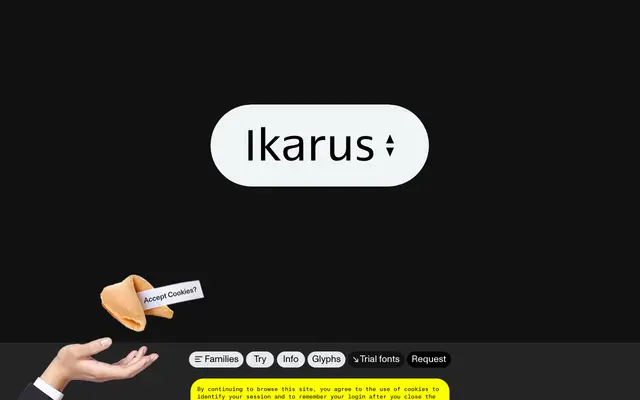 ABC Ikarus specimen from Dinamo Typefaces
