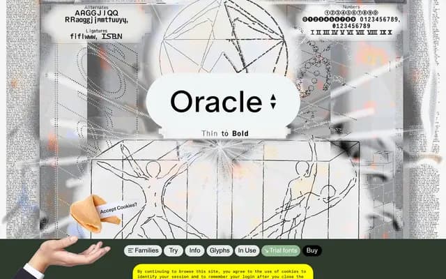 ABC Oracle specimen from Dinamo Typefaces
