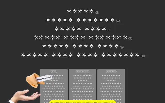 Whyte specimen from Dinamo Typefaces