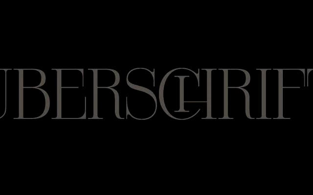 Überschrift specimen from FDI Type Foundry