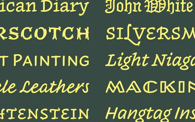 Inkwell specimen from Hoefler & Co