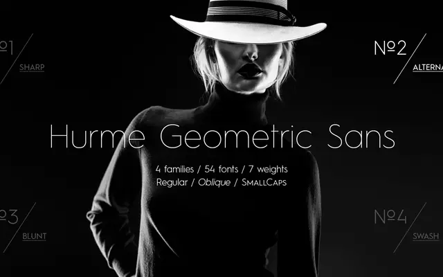 Hurme Geometric Sans №2 specimen from Hurme Design