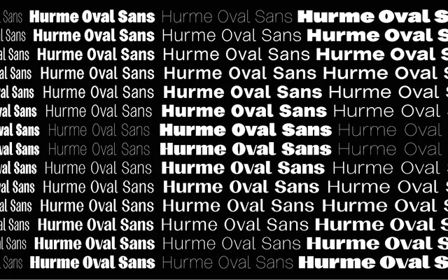 Hurme Oval Sans Low Contrast specimen from Hurme Design