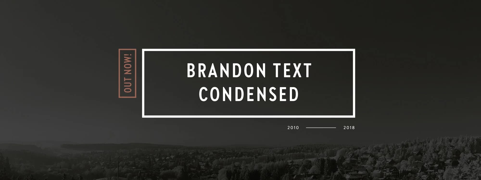 Brandon Text Condensed specimen from HvD Fonts