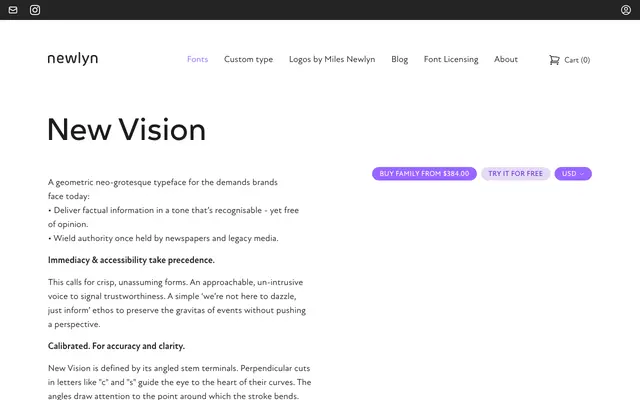 New Vision specimen from Newlyn