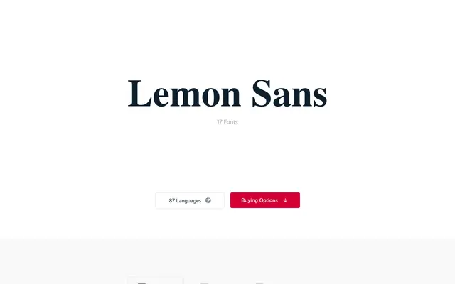 Lemon Sans specimen from Supertype