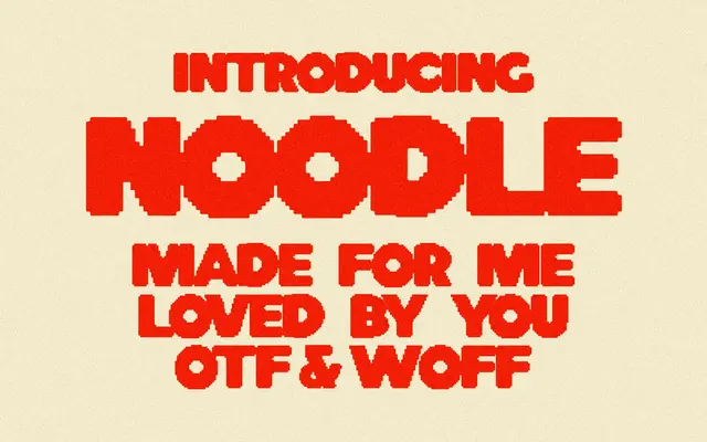 Noodle specimen from Taylor Penton